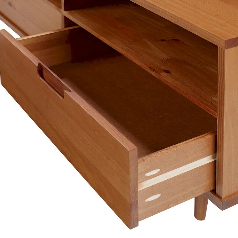 Middlebrook Alby 70-inch Mid-Century Solid Wood TV Stand