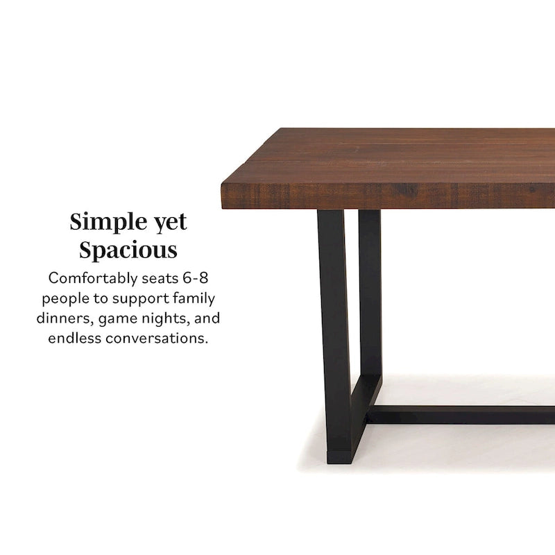 Middlebrook Solid Wood 72-inch Distressed Dining Table