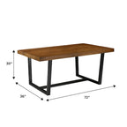 Middlebrook Solid Wood 72-inch Distressed Dining Table