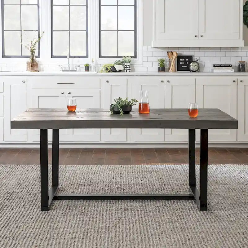 Middlebrook Solid Wood 72-inch Distressed Dining Table
