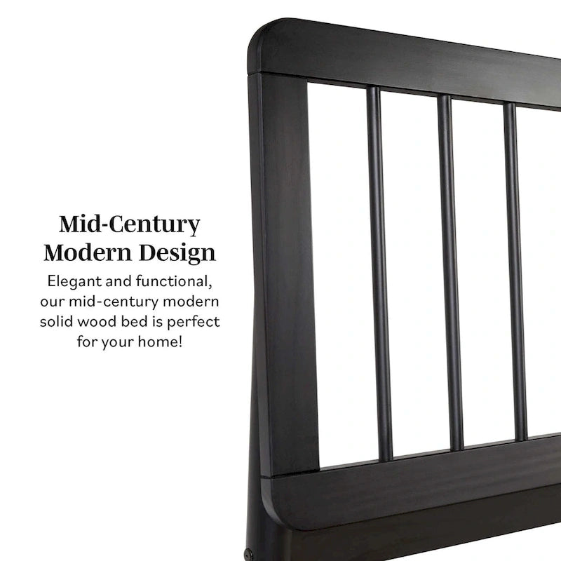 Middlebrook Designs Boho Solid Wood Queen Spindle Bed