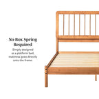 Middlebrook Designs Boho Solid Wood Queen Spindle Bed