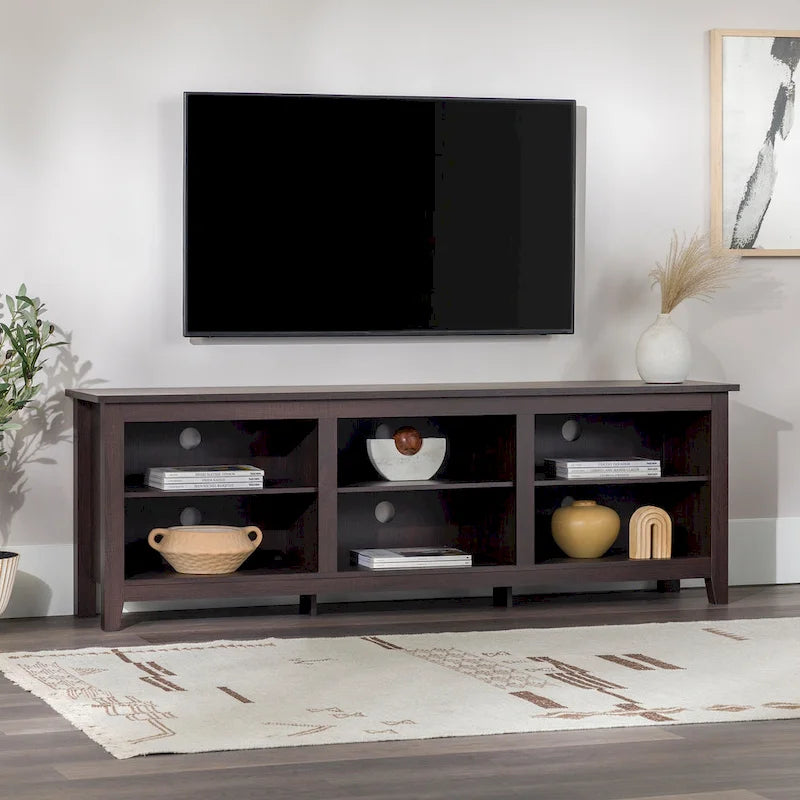 Middlebrook Designs 70-inch Wooden TV Stand with Open Storage