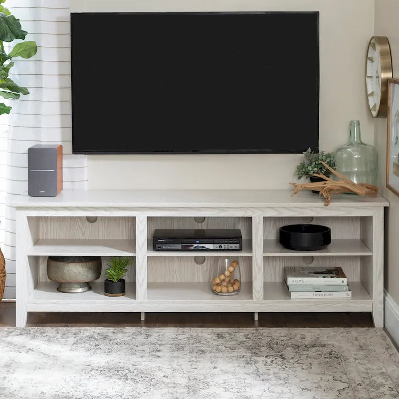 Middlebrook Designs 70-inch Wooden TV Stand with Open Storage