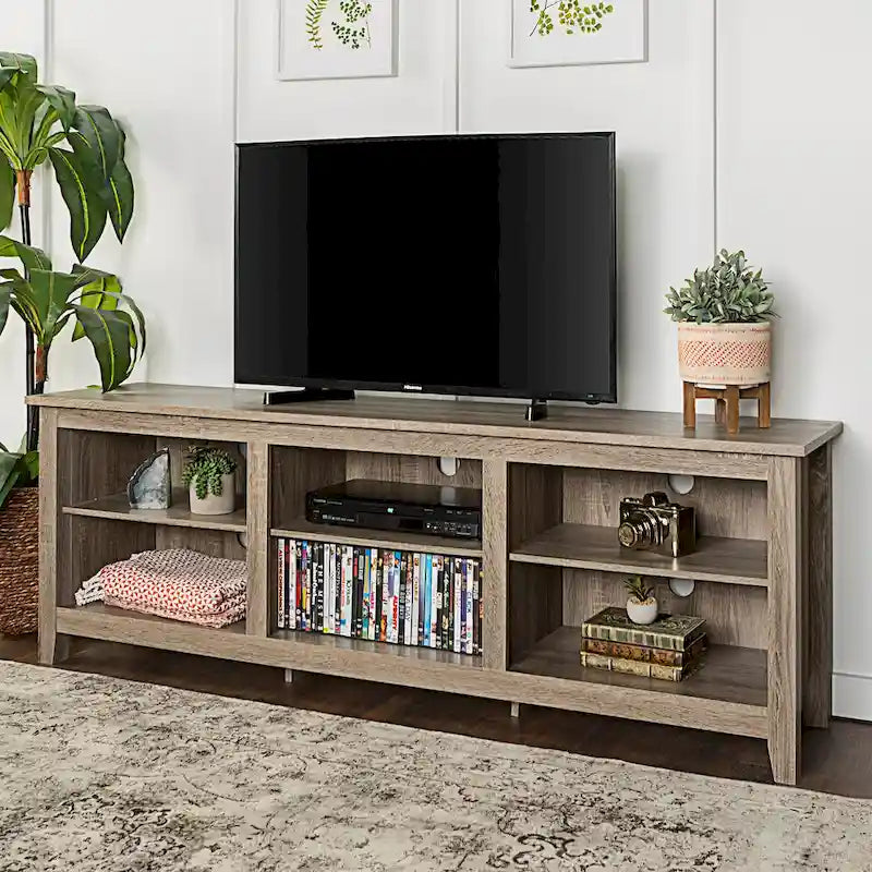 Middlebrook Designs 70-inch Wooden TV Stand with Open Storage