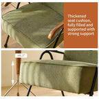 Green Modern 20 High Back Upholstered Accent Chair with Metal Legs
