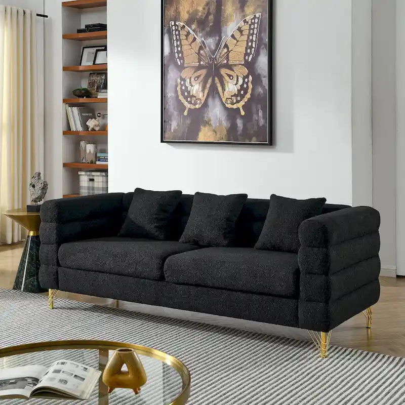 Modern Oversized Streamline 3-Seat Sofa