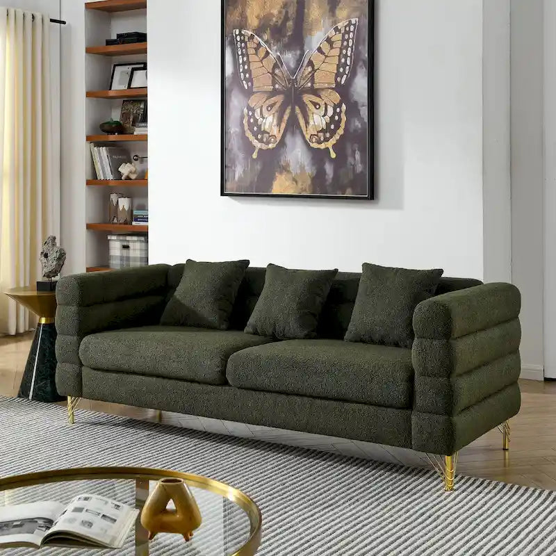 Modern Oversized Streamline 3-Seat Sofa