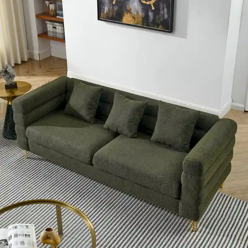 Modern Oversized Streamline 3-Seat Sofa