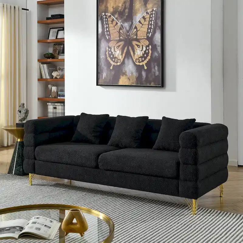 Modern Oversized Streamline 3-Seat Sofa
