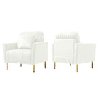 Velvet Accent Chair Living Room Chair Set of 2