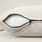 117.3 Oversized Sectional Sofa U- shaped Sofa Couch Pull-out Sofa Bed with Two Throw Pillows for Living Room, Beige