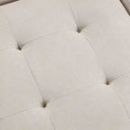 117.3 Oversized Sectional Sofa U- shaped Sofa Couch Pull-out Sofa Bed with Two Throw Pillows for Living Room, Beige
