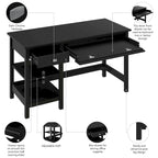Broadview 54W Computer Desk with Shelves by Bush Furniture