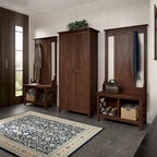 Key West Tall Storage Cabinet with Doors and Shelves by Bush Furniture