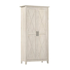 Key West Tall Storage Cabinet with Doors and Shelves by Bush Furniture