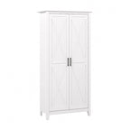 Key West Tall Storage Cabinet with Doors and Shelves by Bush Furniture