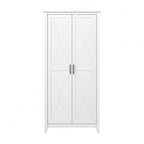 Key West Tall Storage Cabinet with Doors and Shelves by Bush Furniture