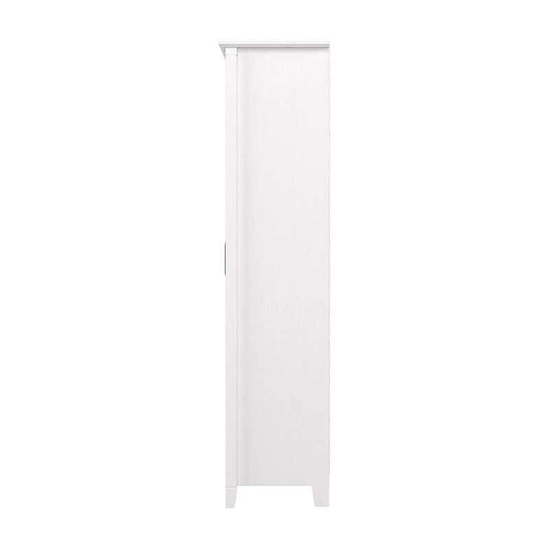 Key West Tall Storage Cabinet with Doors and Shelves by Bush Furniture