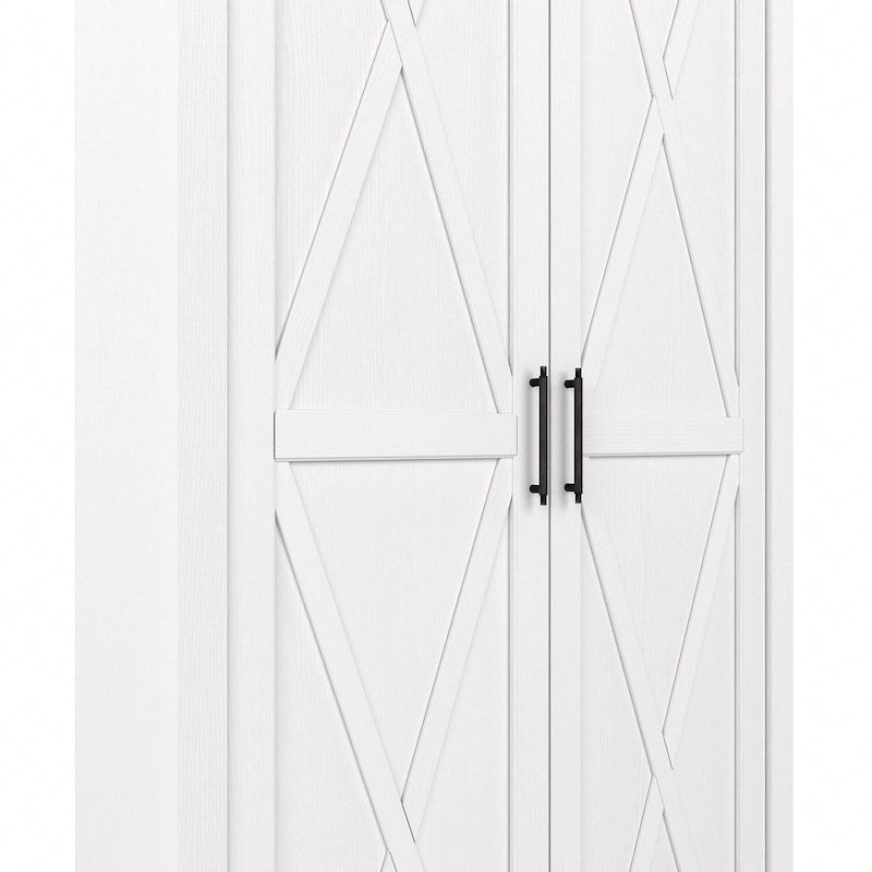Key West Tall Storage Cabinet with Doors and Shelves by Bush Furniture