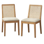 Simple Living Newington Solid Wood Cane Dining Chairs (Set of 2)