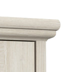 Lennox Farmhouse 5 Shelf Bookcase with Glass Doors by Bush Furniture