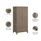 Somerset Large Armoire Cabinet by Bush Furniture