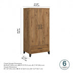 Somerset Large Armoire Cabinet by Bush Furniture