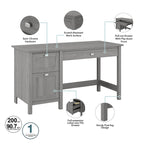 Broadview 54W Computer Desk with Drawers by Bush Furniture