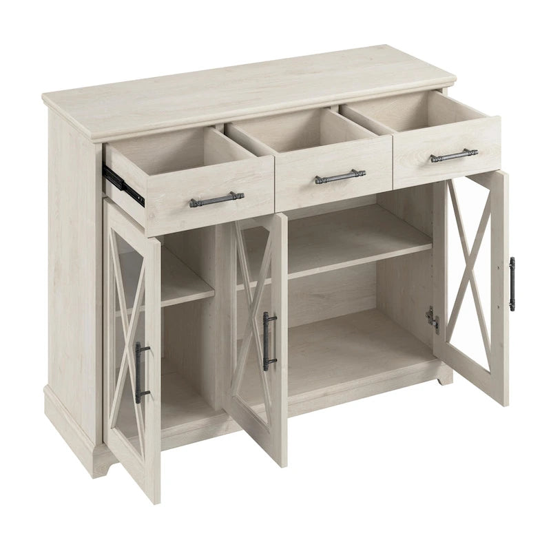 Lennox 46W Sideboard Buffet Cabinet with Drawers by Bush Furniture