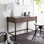 SAFAVIEH Zennure White Washed Grey Writing Desk