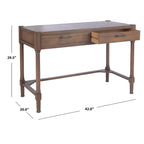 SAFAVIEH Zennure White Washed Grey Writing Desk