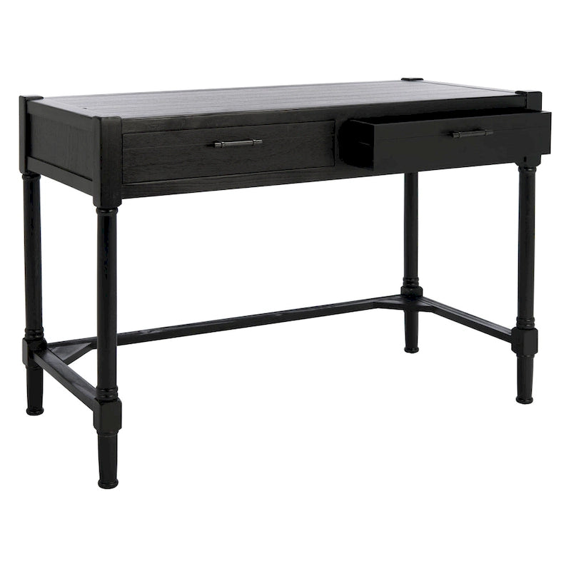 SAFAVIEH Zennure White Washed Grey Writing Desk