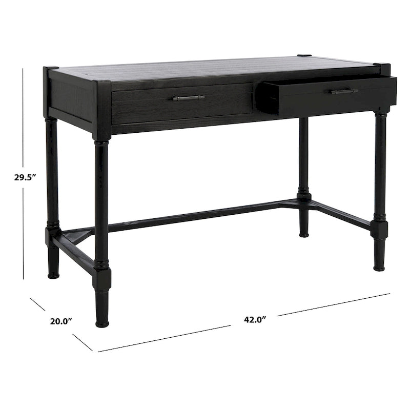 SAFAVIEH Zennure White Washed Grey Writing Desk