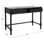 SAFAVIEH Zennure White Washed Grey Writing Desk