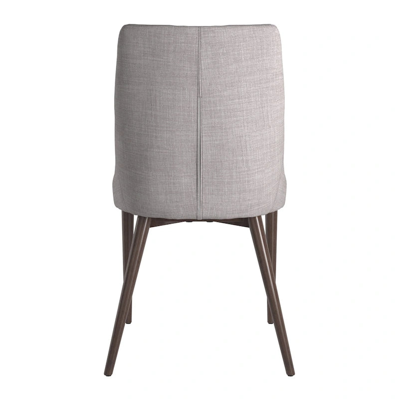 Sasha Mid-century Grey Fabric Upholstered Tapered Leg Dining Chairs (Set of 2) iNSPIRE Q Modern