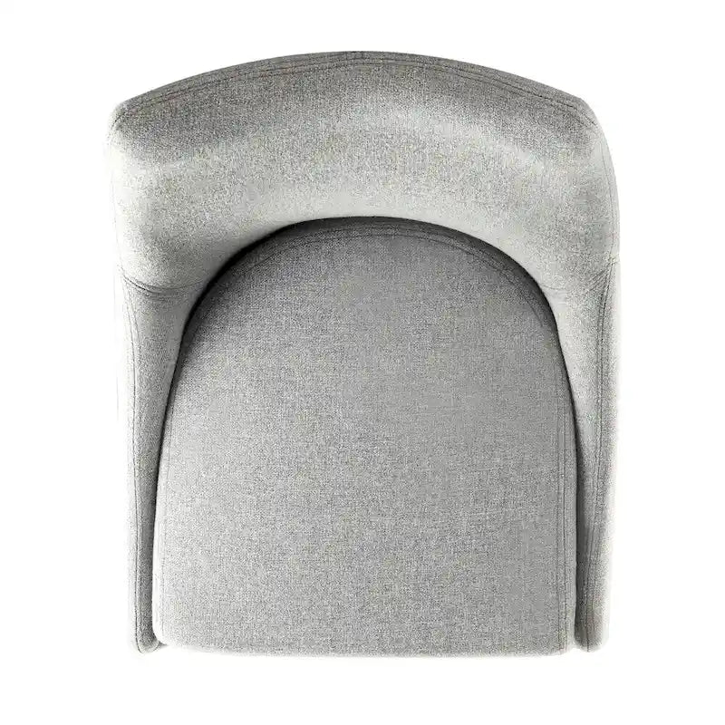 Sasha Mid-century Grey Fabric Upholstered Tapered Leg Dining Chairs (Set of 2) iNSPIRE Q Modern