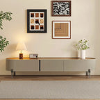 78.7 Leather TV Stand, Modern Entertainment Center with 3 Drawers