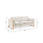 Christopher Knight Home - Lily Modern 79 3-Seater Sofa with Solid Wood Legs