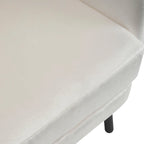 Stylish Wing Back Velvet Accent Chair by Christopher Knight Home