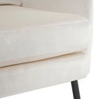 Stylish Wing Back Velvet Accent Chair by Christopher Knight Home