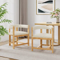 Christopher Knight Home - Bennett Elegant Barrel-Back Dining Armchair Set of 2