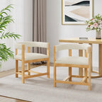 Christopher Knight Home - Bennett Elegant Barrel-Back Dining Armchair Set of 2