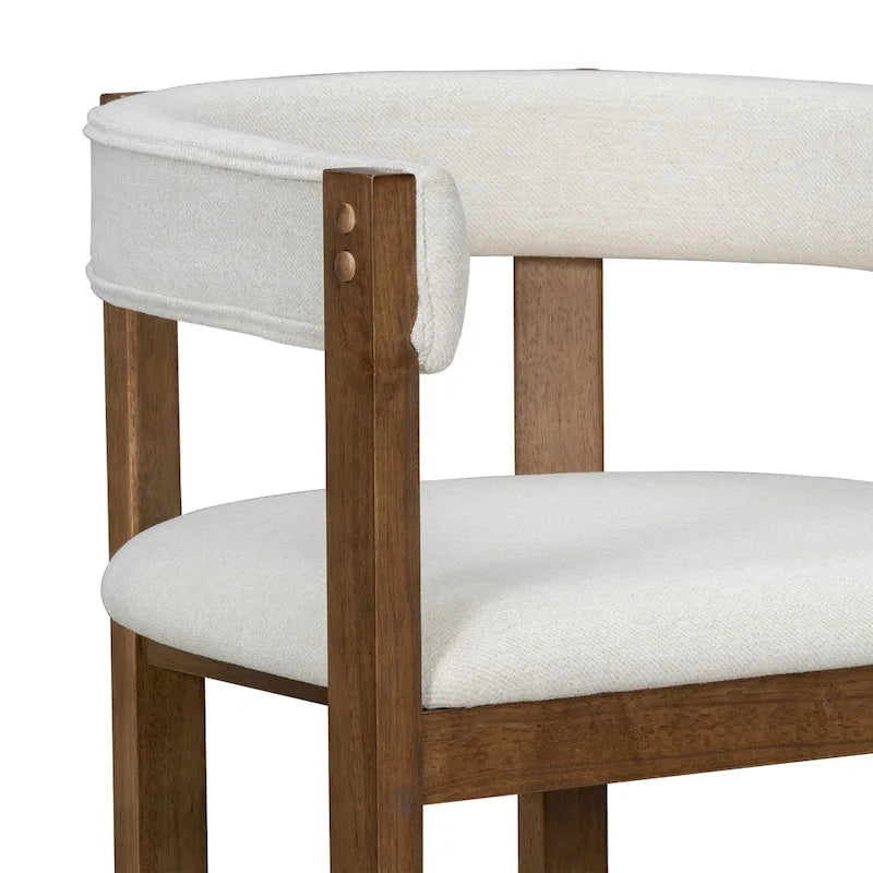 Christopher Knight Home - Bennett Elegant Barrel-Back Dining Armchair Set of 2