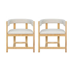 Christopher Knight Home - Bennett Elegant Barrel-Back Dining Armchair Set of 2