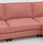Christopher Knight Home - Benjamin Grand 6-Seater U-Shaped Sofa with Movable Ottoman and Convenient Storage Pockets