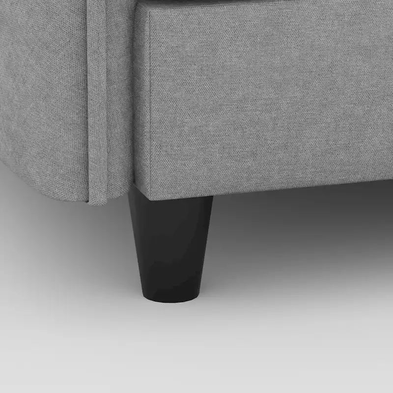Christopher Knight Home - Benjamin Grand 6-Seater U-Shaped Sofa with Movable Ottoman and Convenient Storage Pockets