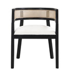 Halea Farmhouse Rubberwood Dining Chairs with Cane Back (Set of 2) by Christopher Knight Home