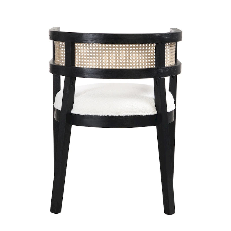 Halea Farmhouse Rubberwood Dining Chairs with Cane Back (Set of 2) by Christopher Knight Home