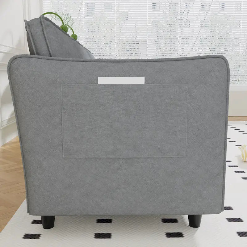 Christopher Knight Home - Benjamin Spacious 3-Seater L-Shaped Sofa with Movable Ottoman and Storage Pockets